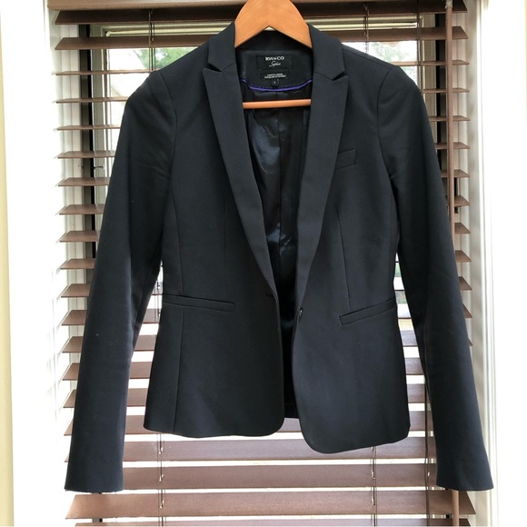 RW & Co Sophia fitted blazer black size 2 - Picture 7 of 11